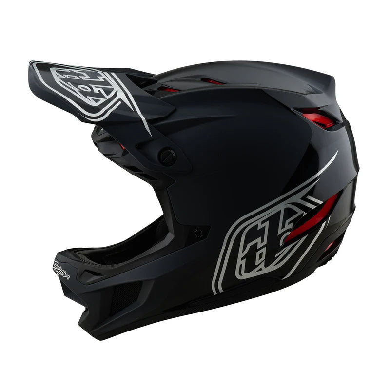 CASCO D4 POLYACRYLITE - SHADOW - NERO - BLACK PROFILO