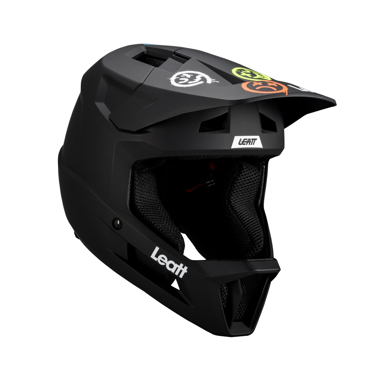 CASCO LEATT GRAVITY 1.0 JUNIOR V25 NERO PROFILO