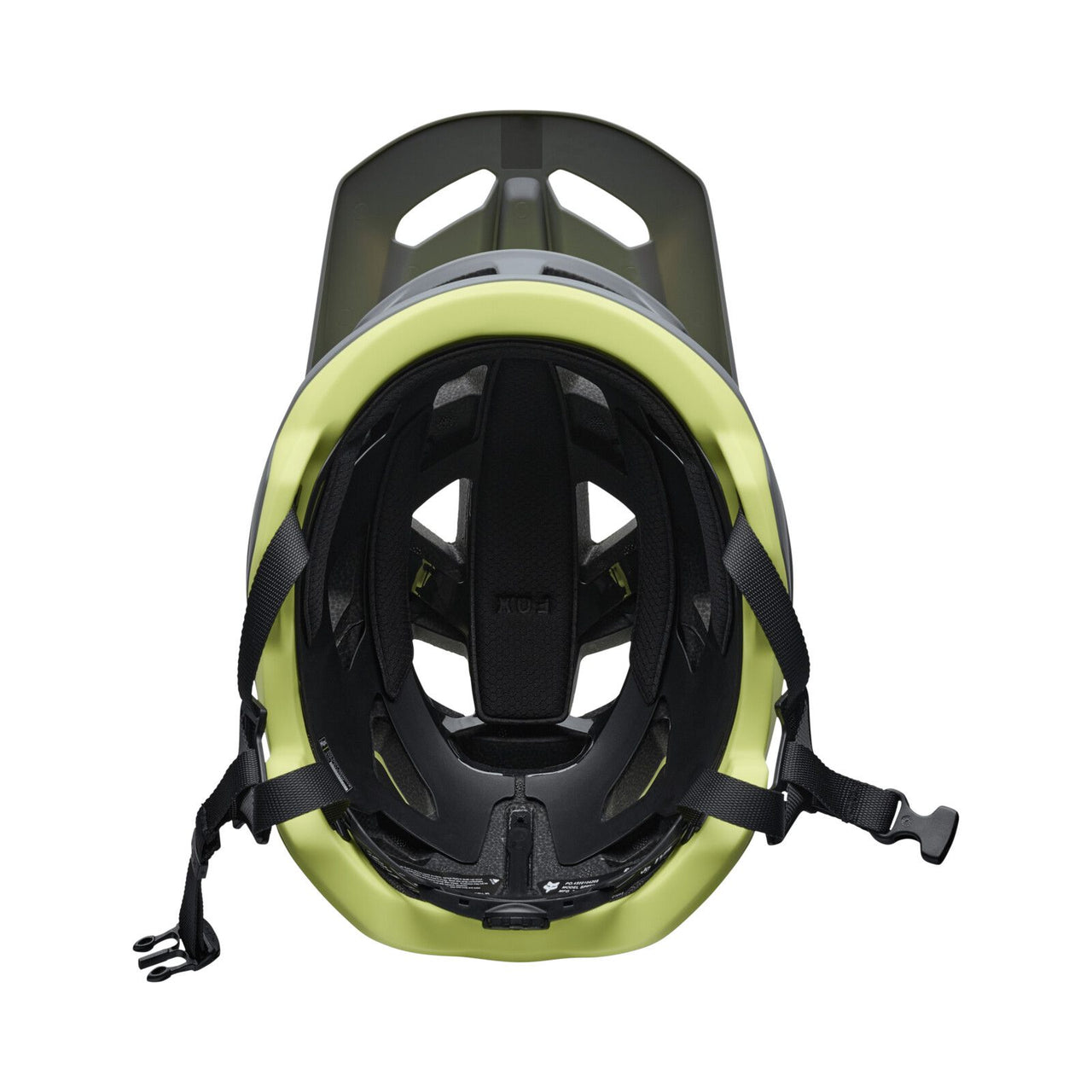 CASCO FOX SPEEDFRAME HELMET 5050 PEAR YELLOW INTERNO
