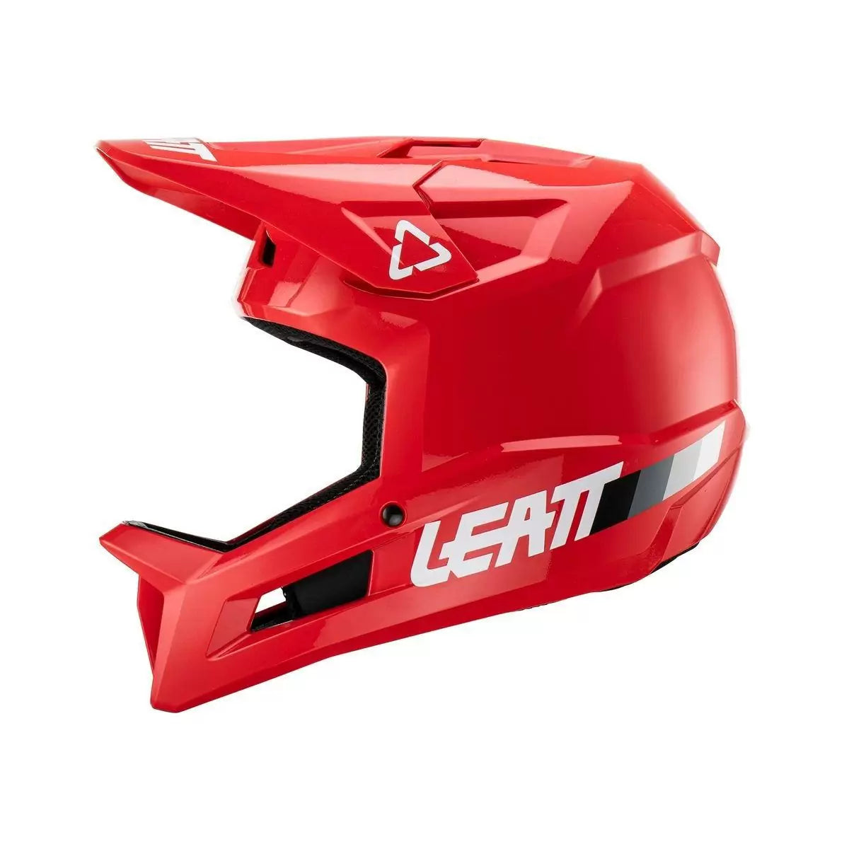 CASCO LEATT GRAVITY 1.0 JUNIOR V25 RED PROFILO SINISTRA