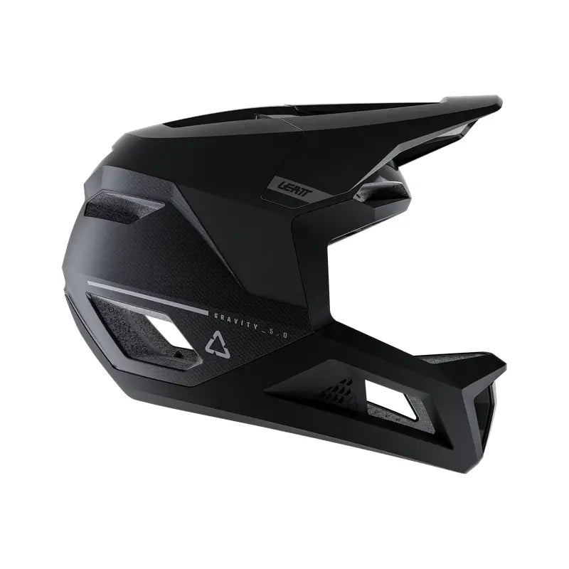 CASCO LEATT MTB GRAVITY 5.0 BLACK PROFILO 2