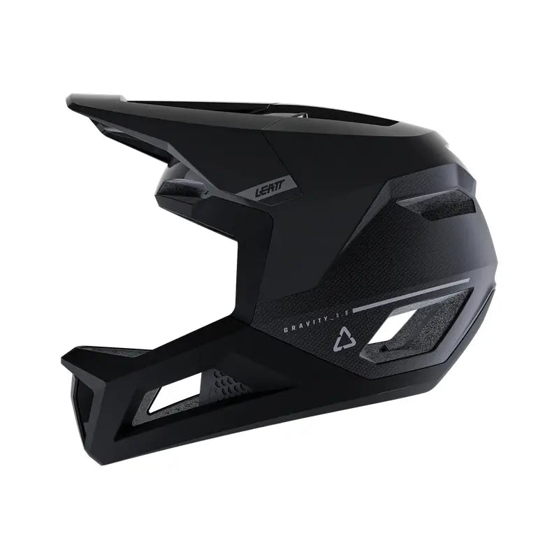 CASCO LEATT MTB GRAVITY 5.0 BLACK PROFILO
