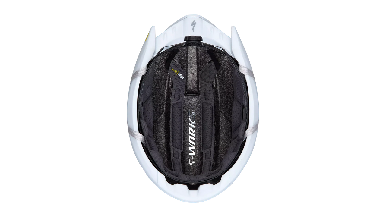CASCO SPECIALIZED S-WORKS EVADE 4 WHITE INTERNO