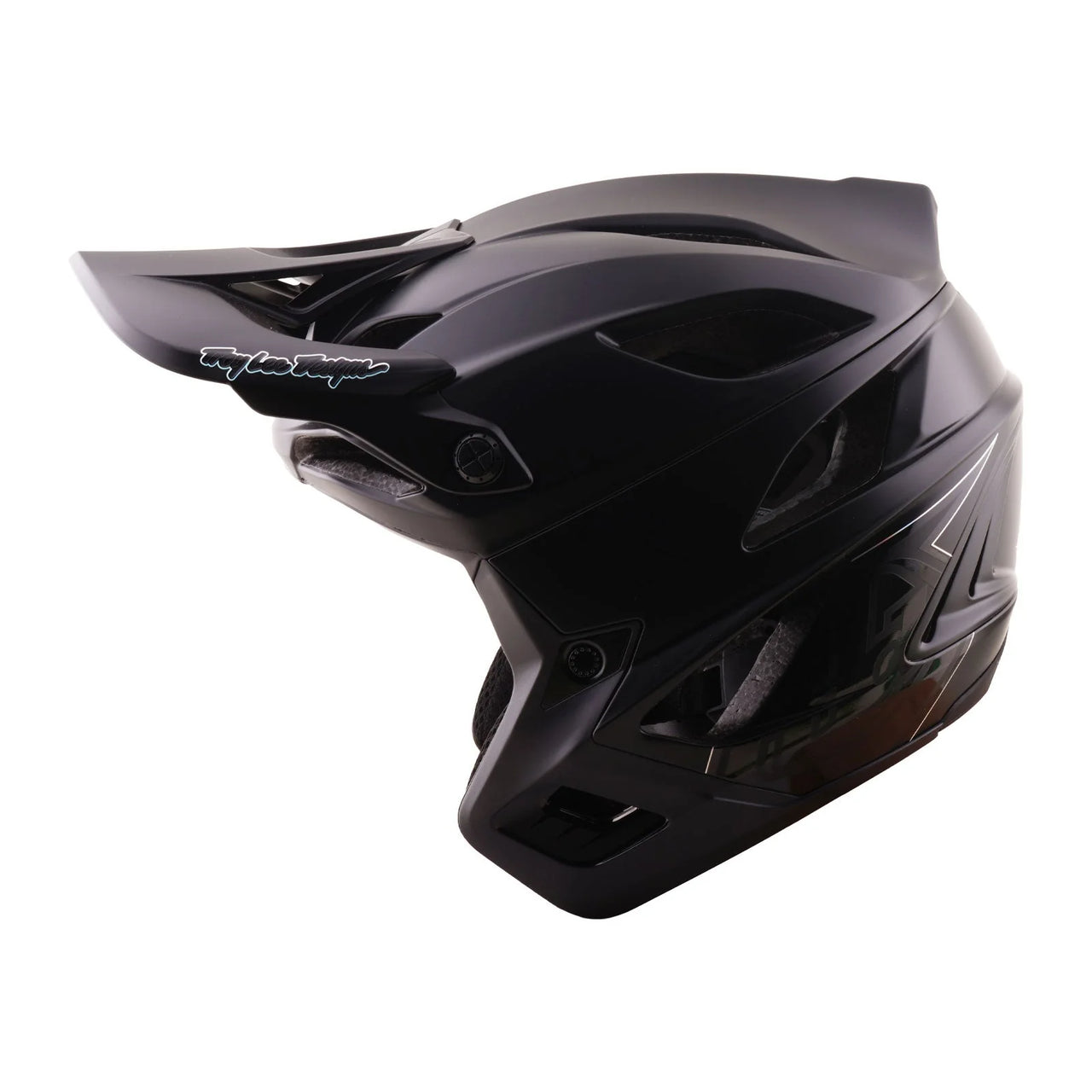 CASCO TROY LEE DESIGNS STAGE STUNT DRONE BLACK PROFILO