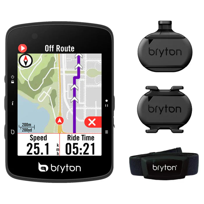 KOMPUTER ROWEROWY GPS RIDER 650T Z ZESTAWEM PODWÓJNYCH CZUJNIKÓW I PULSOMETREM
