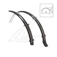 Zestaw błotników z poliwęglanu z osłoną przeciwbryzgową - 28