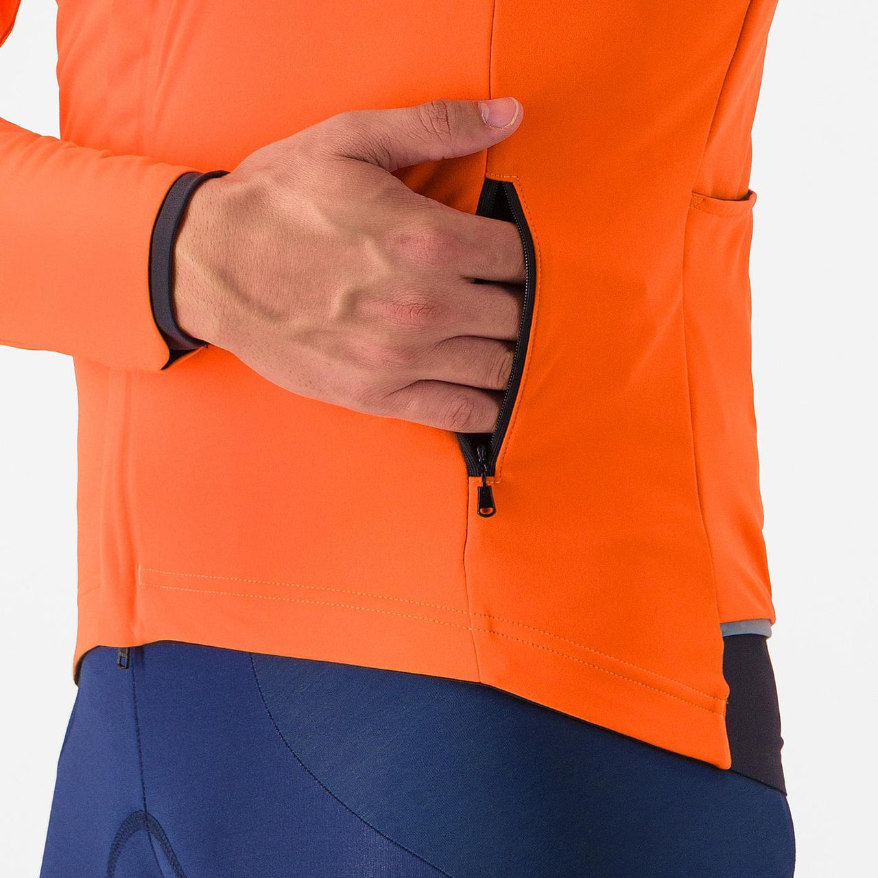 GIACCA CASTELLI ALPHA JACKET 150 ORANGE TASCA