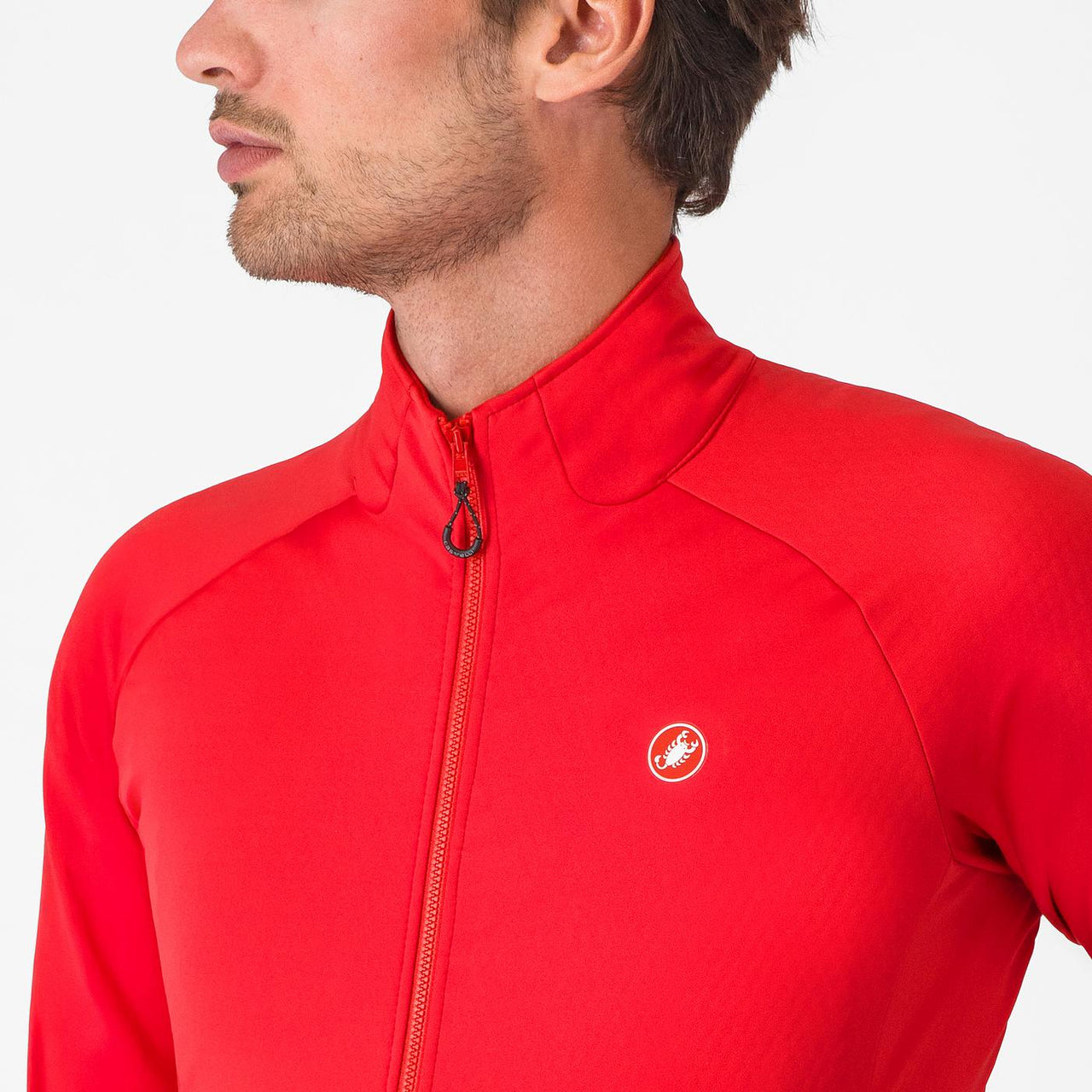 GIACCA CASTELLI COMPETIZIONE JACKET RED ZIP