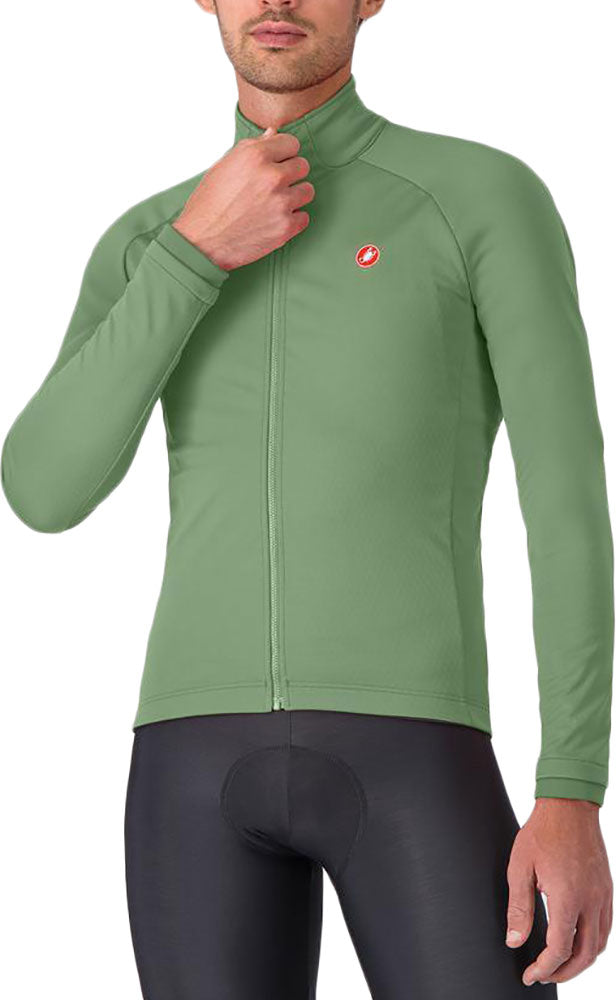 GIACCA CASTELLI COMPETIZIONE JACKET GREEN ZIP