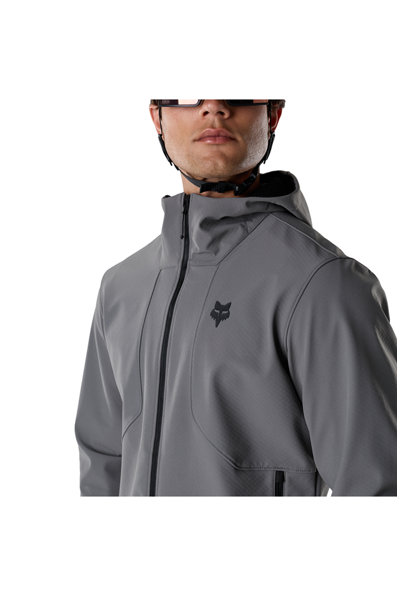GIACCA FOX RANGER FIRE HOODIE PEWTER LOGO