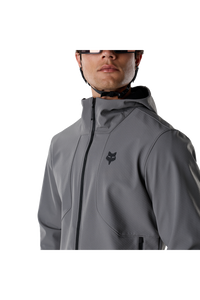 GIACCA FOX RANGER FIRE HOODIE PEWTER LOGO