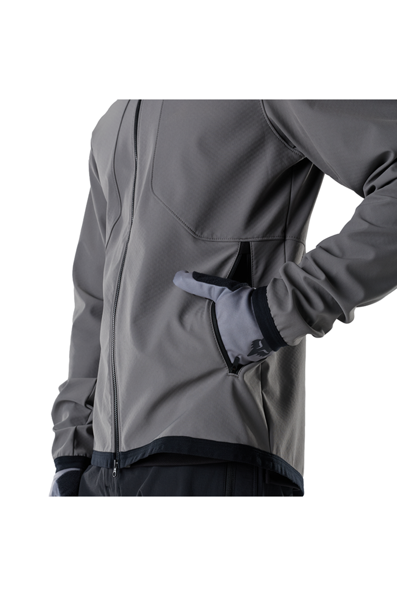 GIACCA FOX RANGER FIRE HOODIE PEWTER TASCA