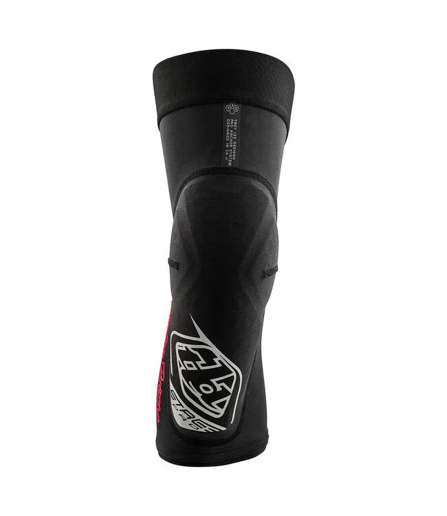 GINOCCHIERE TROY LEE DESIGNS STAGE PRO KNEE GUARDS SOLID BLACK FRONTE