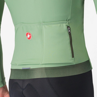 MAGLIA CASTELLI ESPRESSO THERMAL JERSEY GREEN PEPPER TASCHE