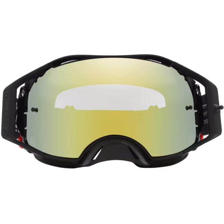 MASCHERA OAKLEY AIRBRAKE MX HERLINGS SIGNATURE 24K IRIDIUM fronte