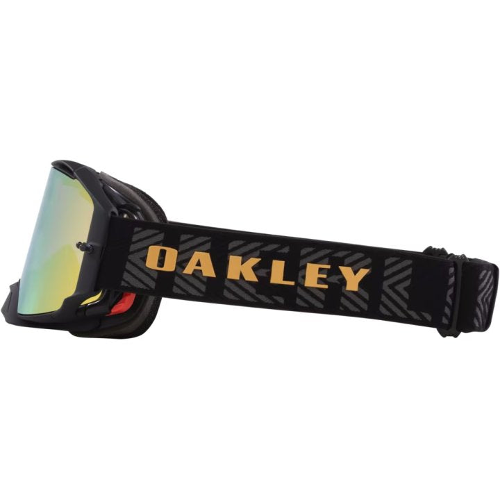 MASCHERA OAKLEY AIRBRAKE MX HERLINGS SIGNATURE 24K IRIDIUM profilo