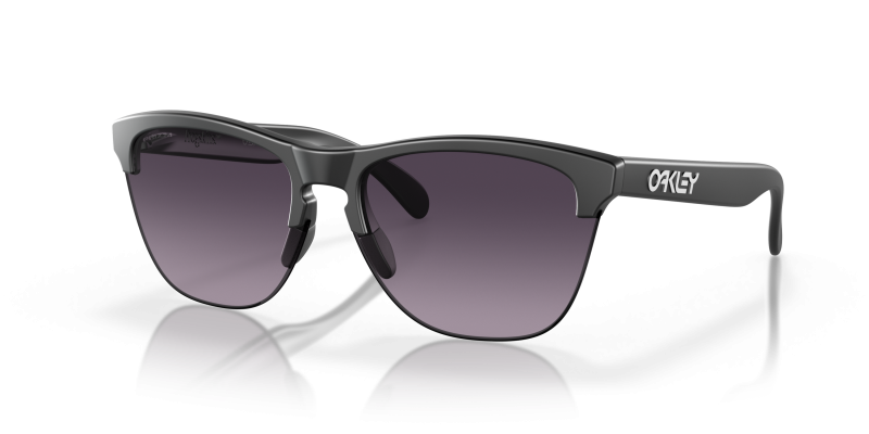 OCCHIALI OAKLEY FROGSKINS LITE MATTE BLACK PRIZM GRAY GRADIENT OO9374-5523 FRONTE
