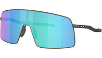 OCCHIALI OAKLEY SUTRO TI CLEAR GREY SATINATO PRIZM SAPPHIRE OO6013-0436 fronte