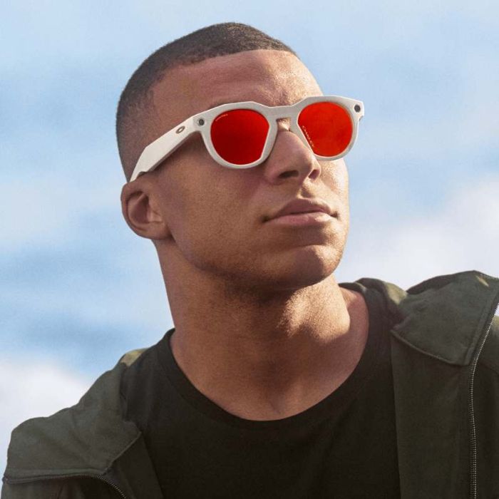 OCCHIALI OAKLEY META HSTN GRIGIO CHIARO LENTE PRIZM RUBY  INDOSSATI