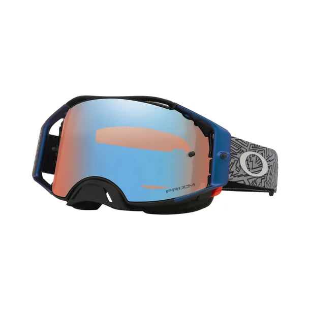 ÓCULOS DE PROTEÇÃO OAKLEY AIRBRAKE MX GREY STRIKE PRIZM SAPPHIRE OO7046-G900