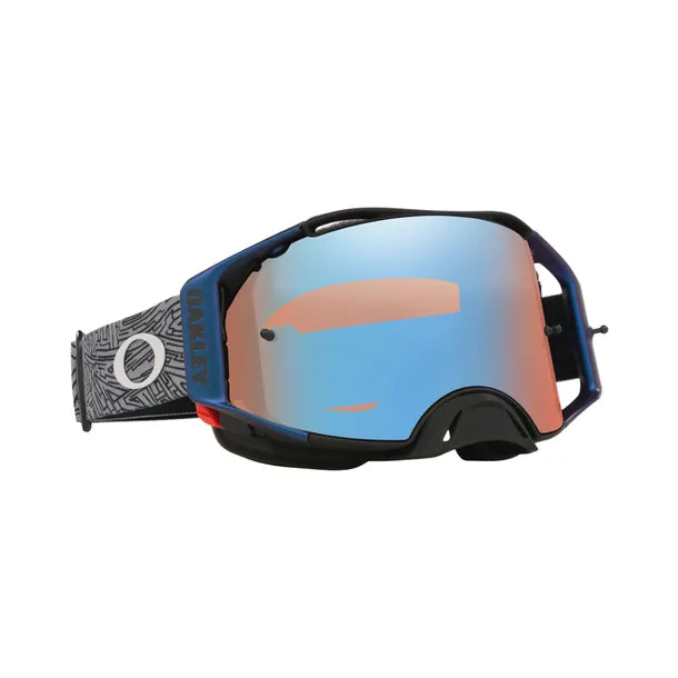ÓCULOS DE PROTEÇÃO OAKLEY AIRBRAKE MX GREY STRIKE PRIZM SAPPHIRE OO7046-G900