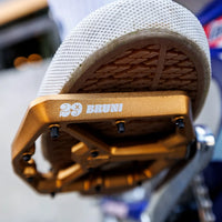 PEDALI CRANK BROTHERS STAMP 7 ALLOY FLAT PEDALS LOIC BRUNI EDITION MONTATI