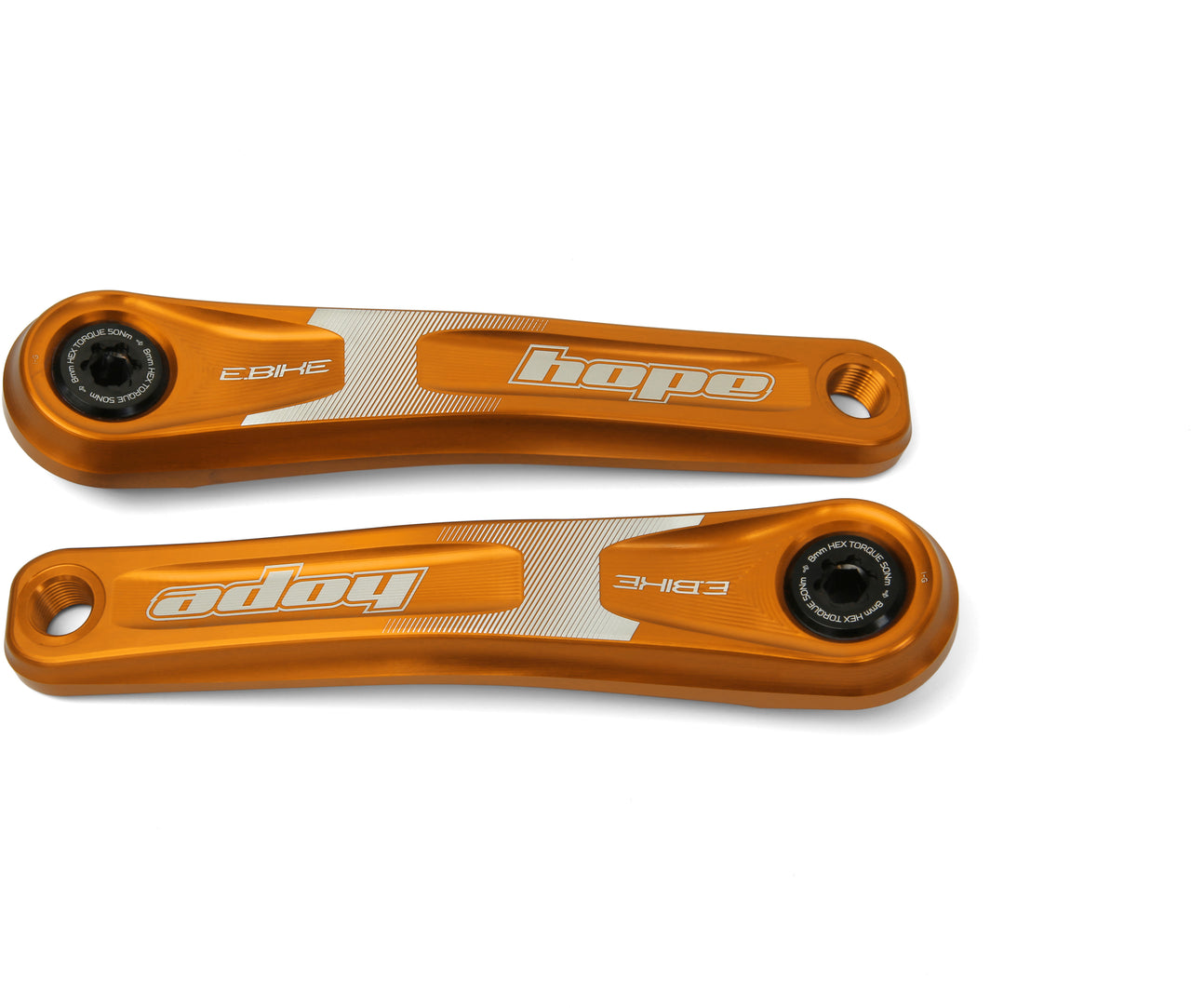 PEDIVELLE HOPE E-BIKE CRANKSET 155 MM NARROW OFFSET ORANGE