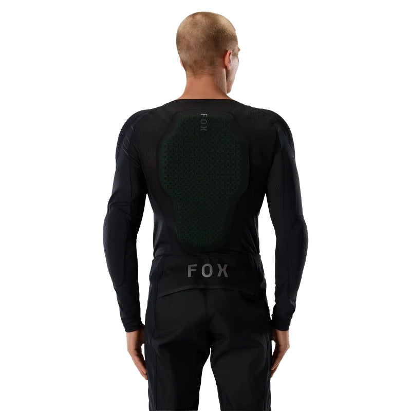 PETTORINA FOX BASEFRAME PRO LS indossata retro