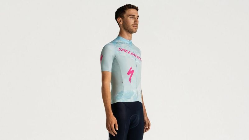 MAGLIA SPECIALIZED SBC FOUNDATION GRAPHIC JERSEY SS azzurra