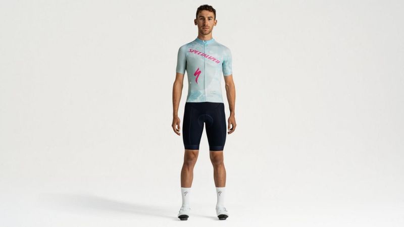 MAGLIA SPECIALIZED SBC FOUNDATION GRAPHIC JERSEY SS azzurra fronte