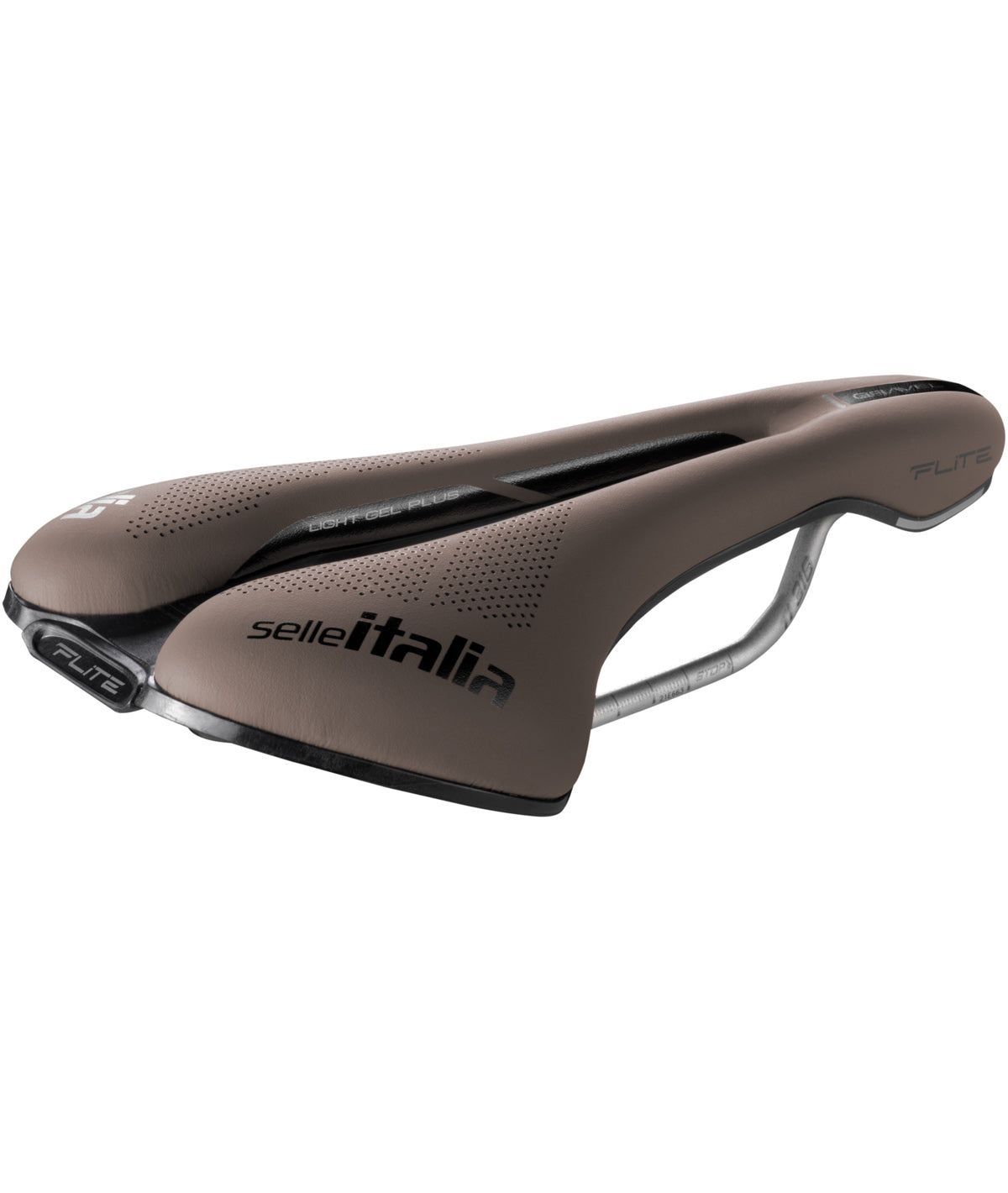 SELLA SELLE ITALIA FLITE BOOST GRAVEL SUPERFLOW L TI 316 FIBRA-TEK 145X250MM BROWN RETRO