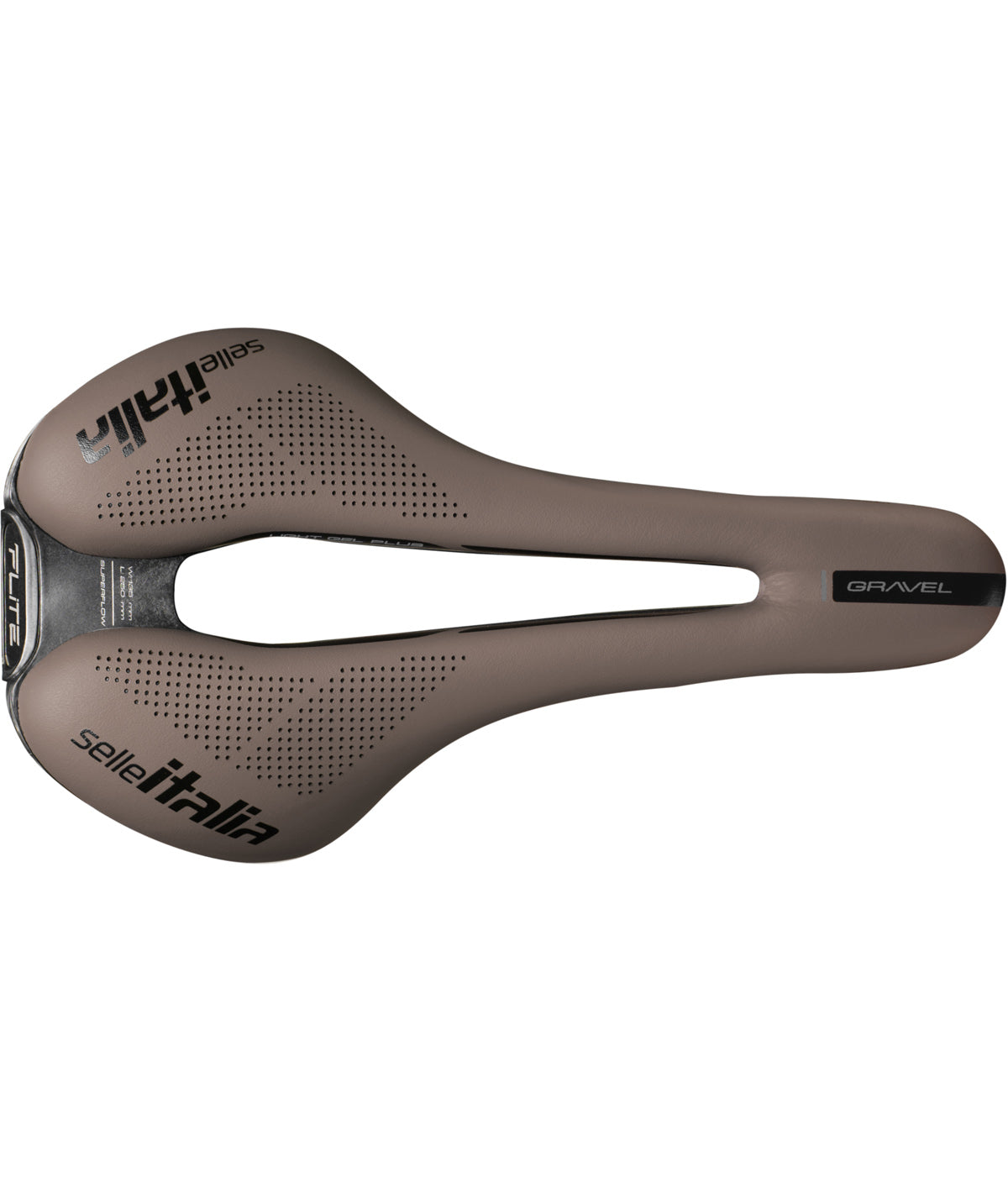 SELLA SELLE ITALIA FLITE BOOST GRAVEL SUPERFLOW L TI 316 FIBRA-TEK 145X250MM BROWN SOPRA