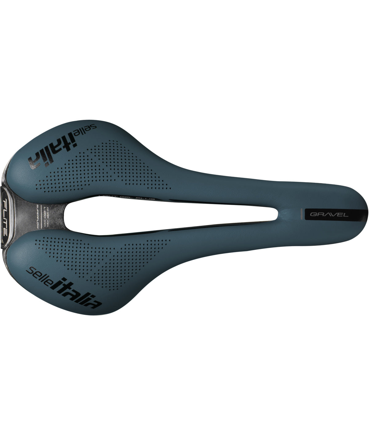 SELLA SELLE ITALIA FLITE BOOST GRAVEL SUPERFLOW L TI 316 FIBRA-TEK 145X250MM BLUE SOPRA