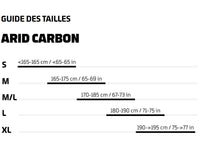 TELAIO MONDRAKER ARID CARBON UNLIMITED TABELLA TAGLIE