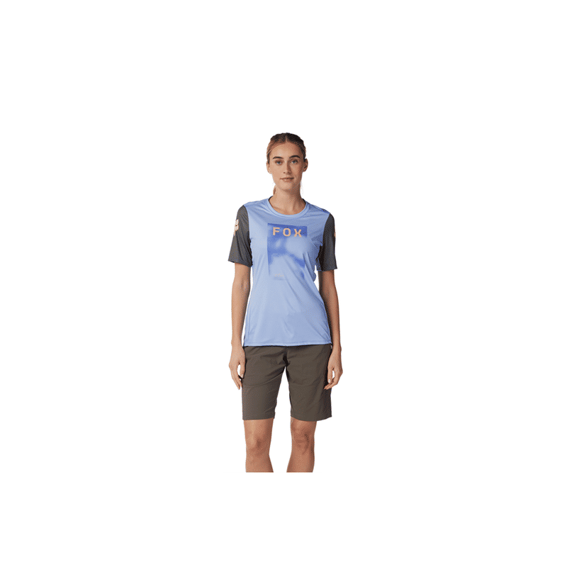 MAGLIA FOX DONNA RANGER SS JERSEY TAUNT TULIP INDOSSATA FRONTE
