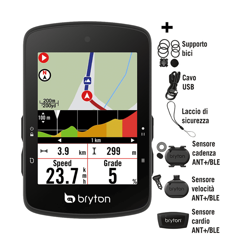 GPS RIDER S510T CON KIT DUAL SENSOR E HRM
