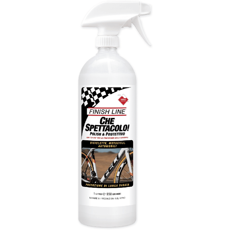 POLISH QUE ESPETÁCULO! FINISH LINE SPRAY EM GARRAFA COM PULVERIZADOR DE 1 LT
