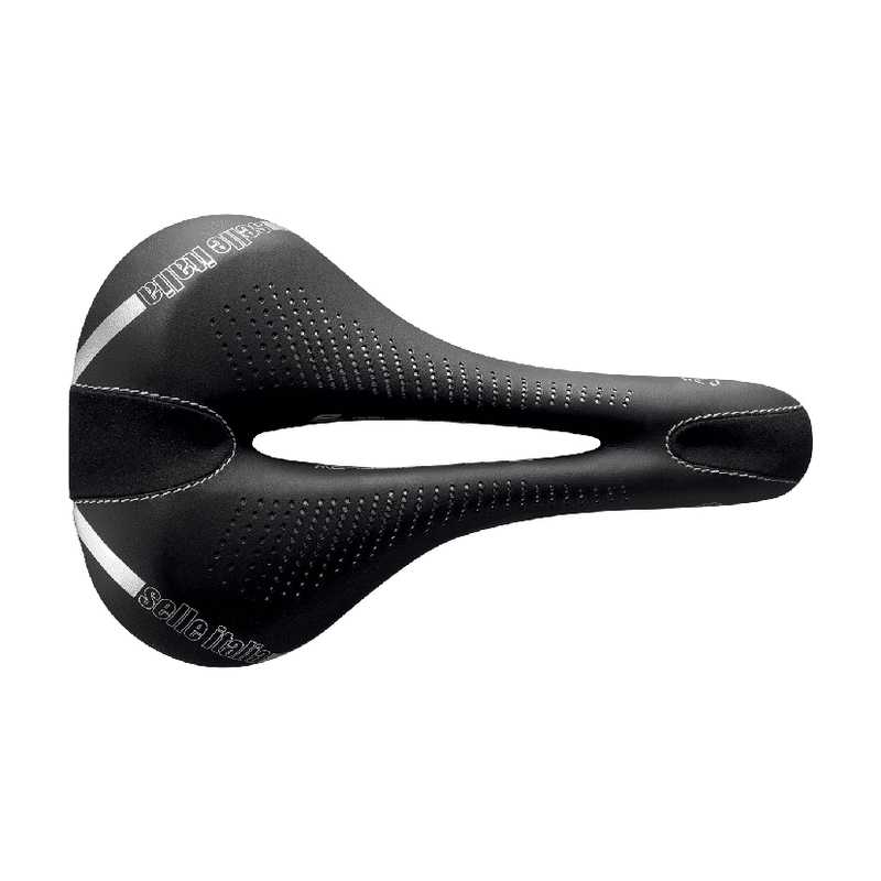 SELLA LADY GEL FLOW S TEL. IN MANGANESS FIBRA-TEK SCHWARZ